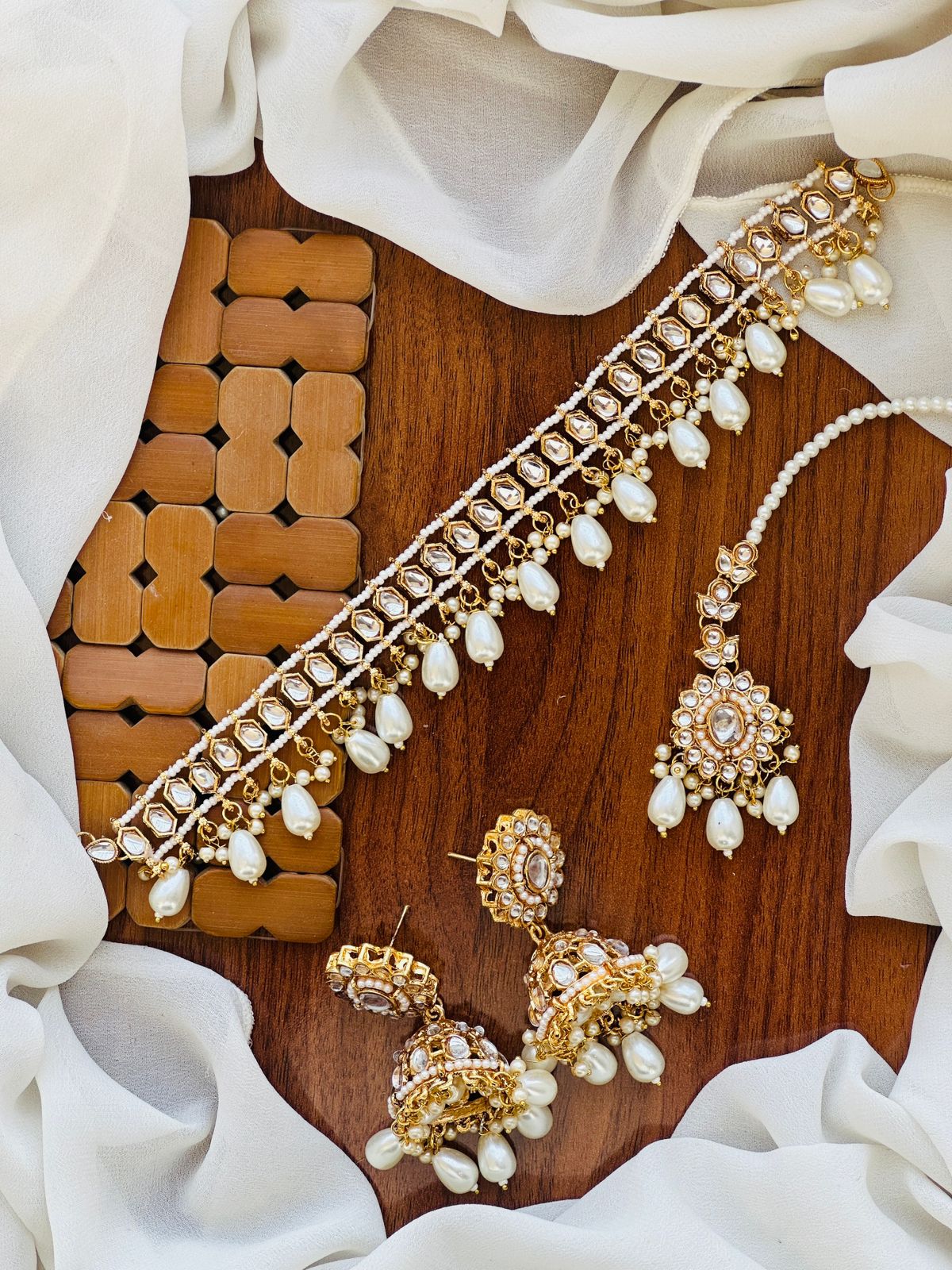 Mirror Kundan chokker set👌