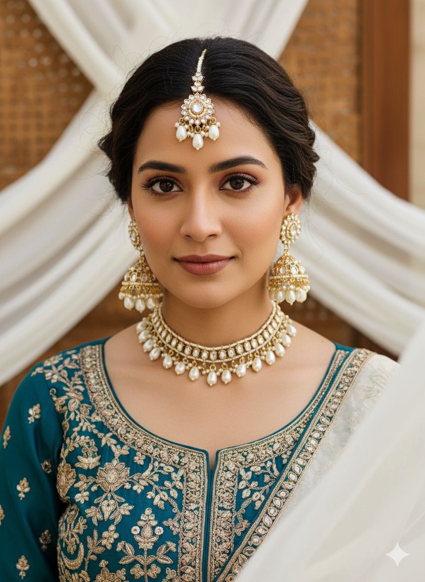 Mirror Kundan chokker set👌