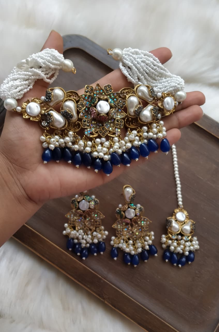 *Handmade turkish with mother pearl chokkar set