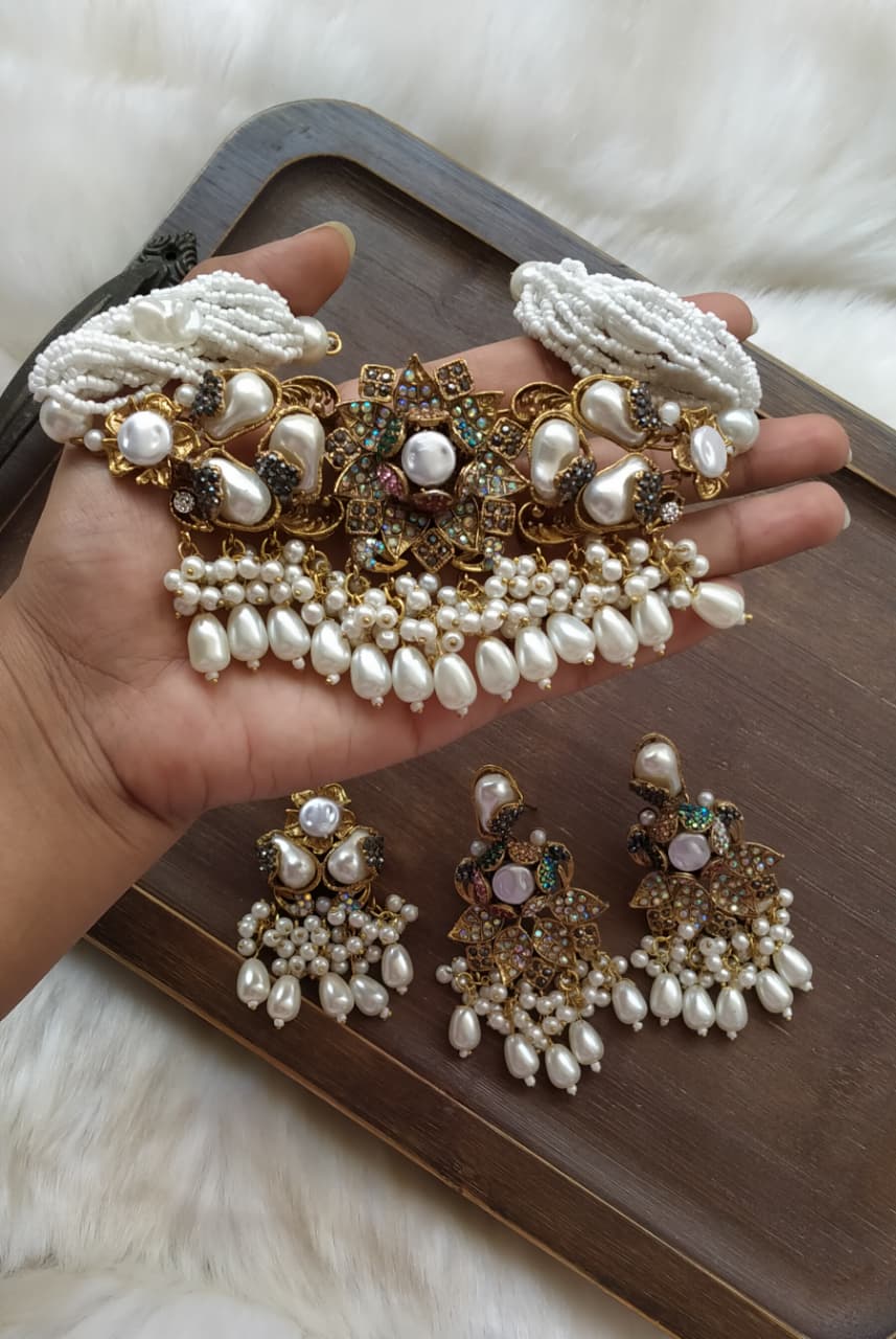 *Handmade turkish with mother pearl chokkar set
