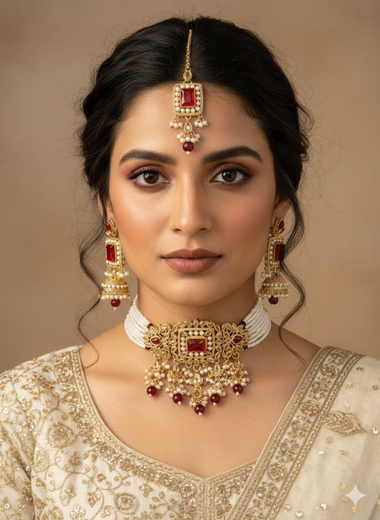 Beautiful Zarqoon chokker set