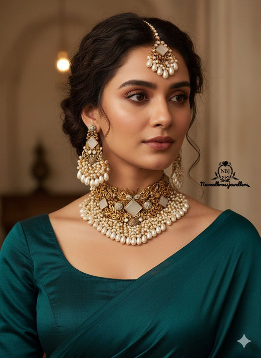 Bridal set in casting