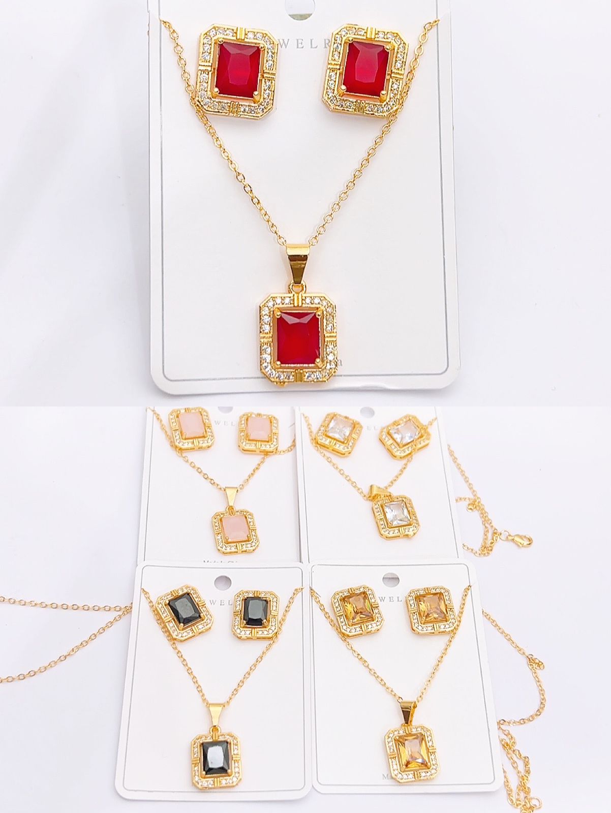 China 🇨🇳 made locket set in real stones fine quality