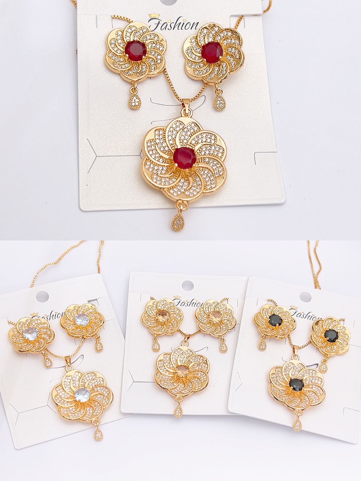 China 🇨🇳 made locket set in real stones fine quality