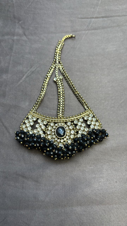 Black Jhummar tikka