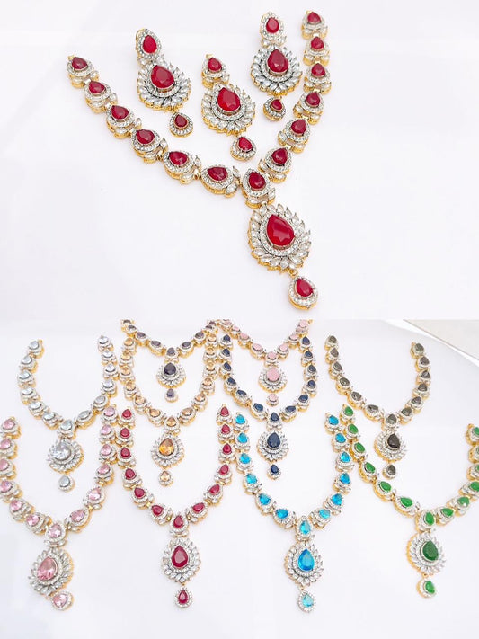 Native made necklace set in real stones fine quality