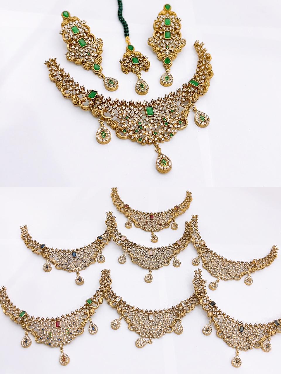 Native made necklace set in real stones fine quality