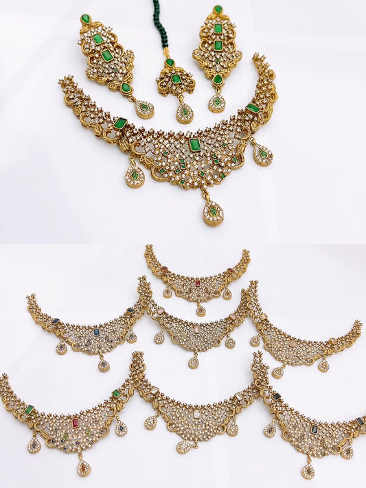Native made necklace set in real stones fine quality