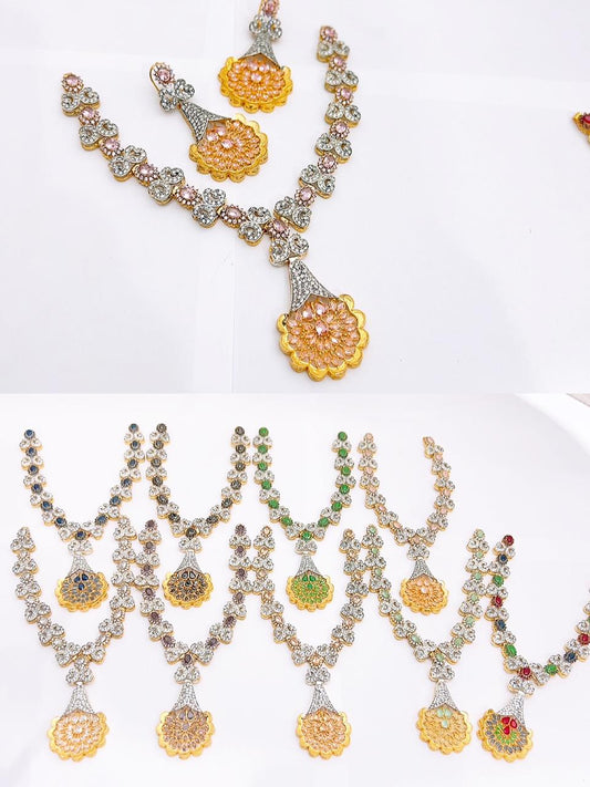 Native made necklace set in real stones fine quality