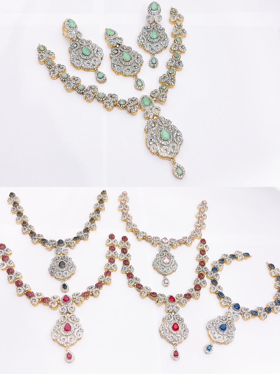 Native made necklace set in real stones fine quality