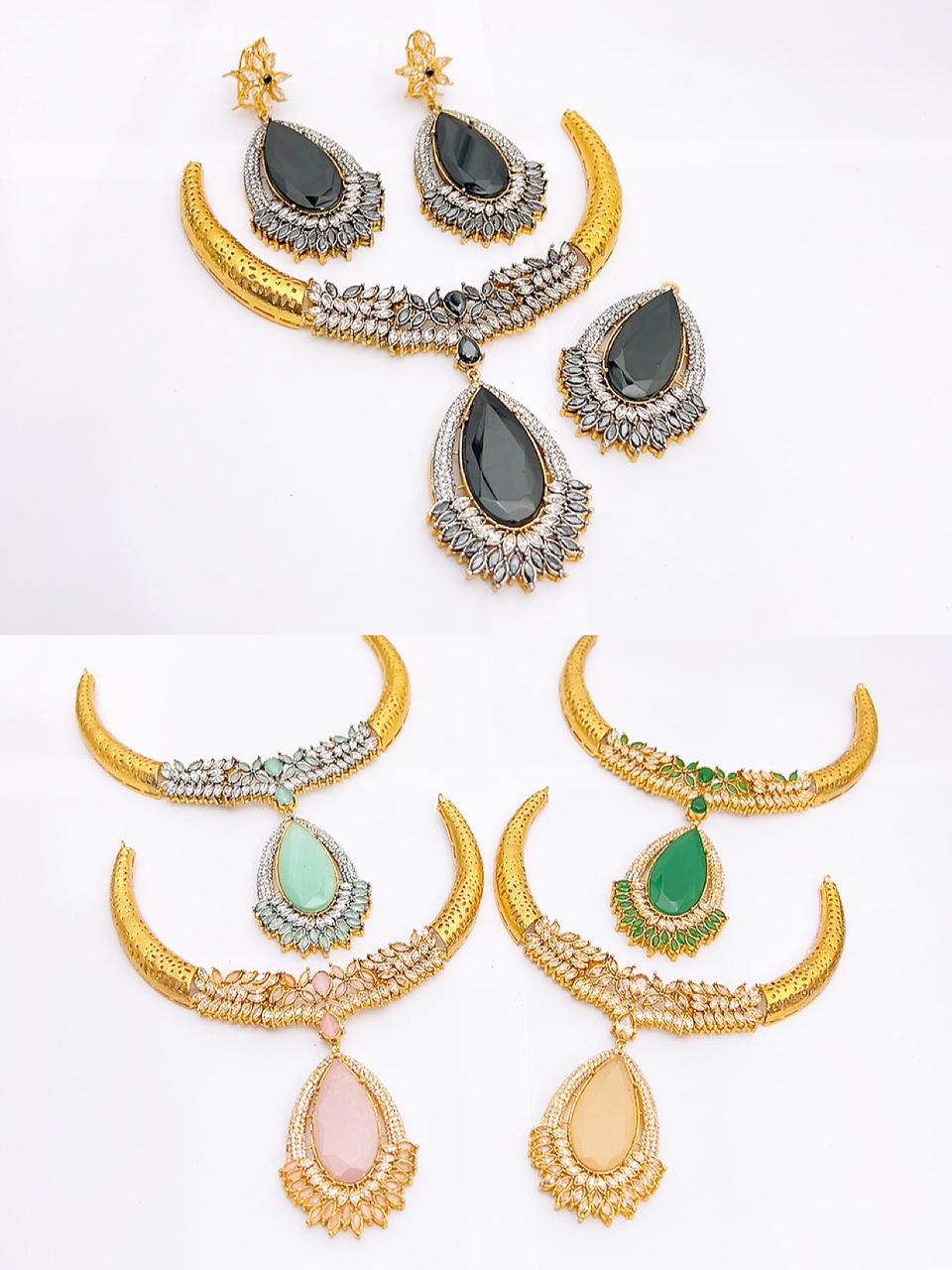 Native made necklace set in real stones fine quality