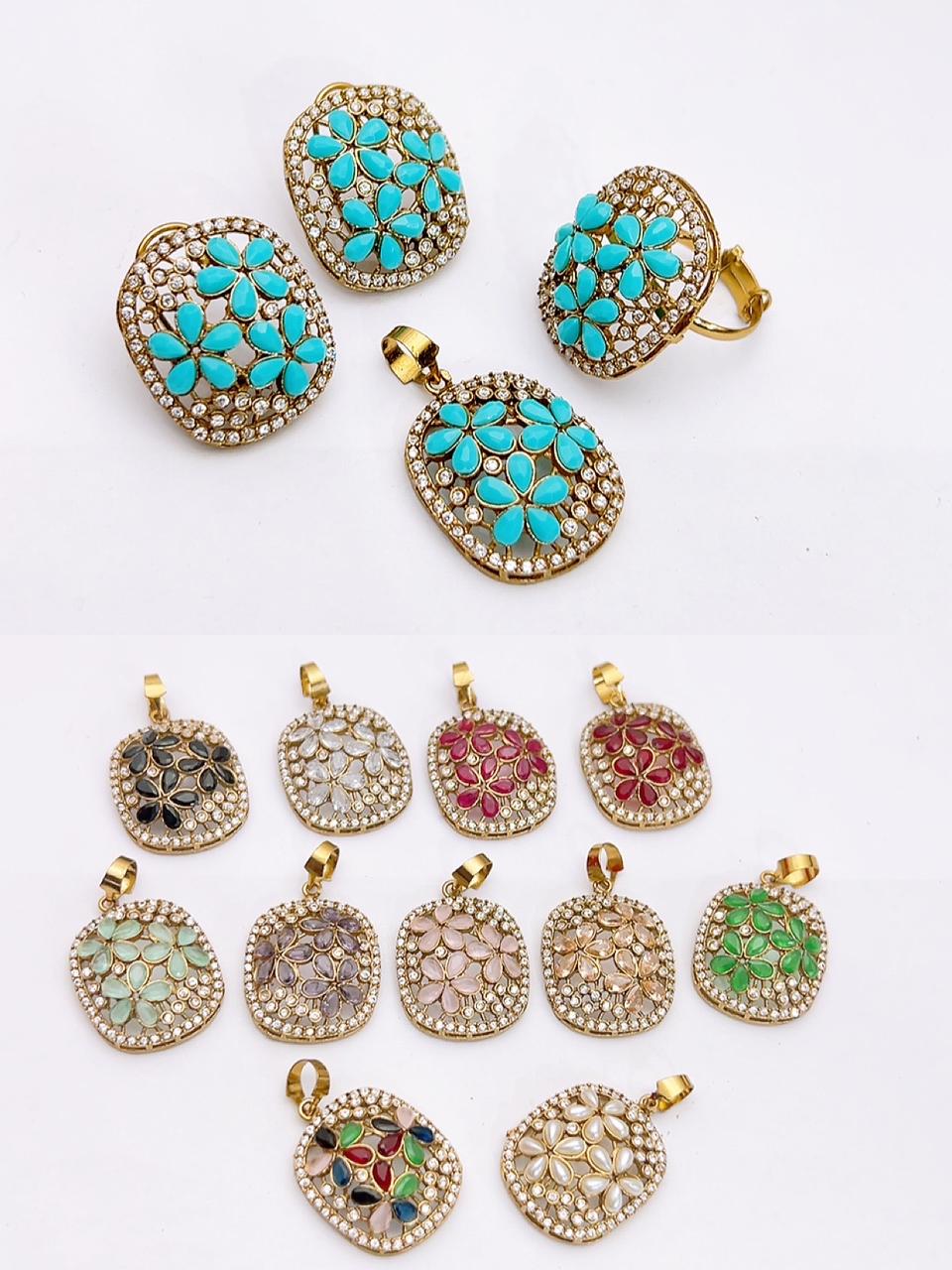 Native made locket set in real stone fine quality