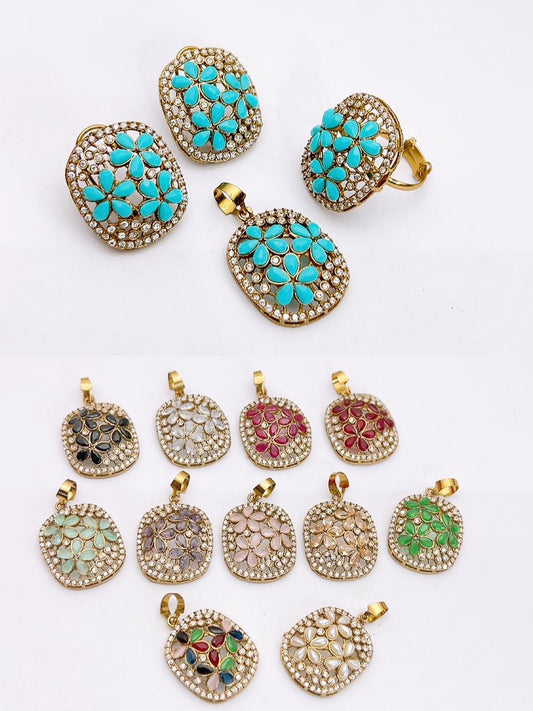 Native made locket set in real stone fine quality