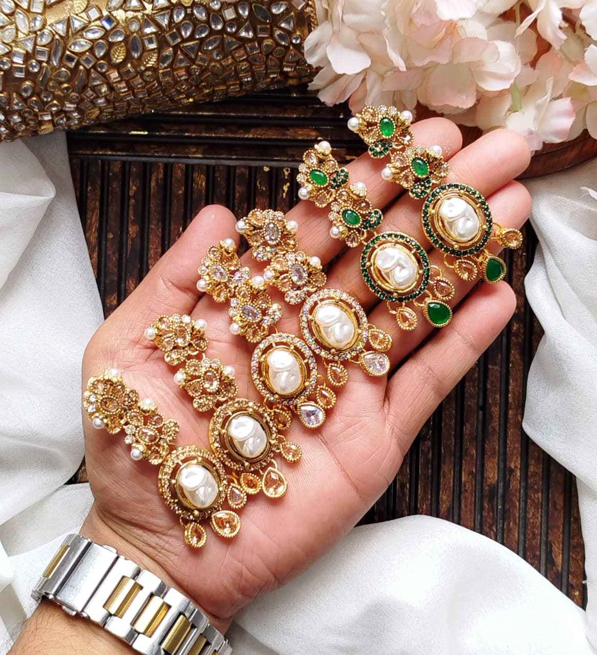 Earrings jhumkas