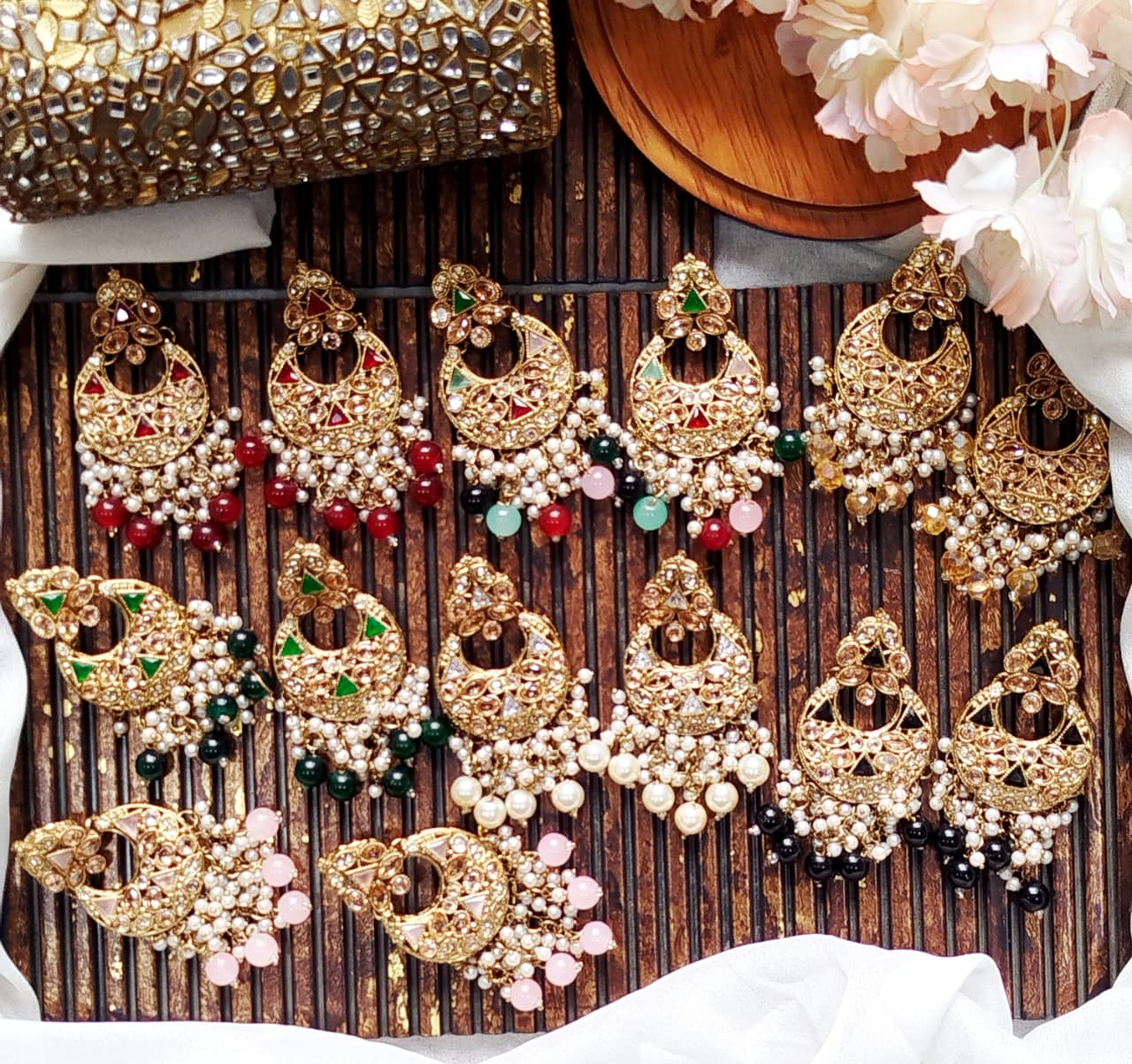 Beautiful Zarqoon stone traditional style  Earrings