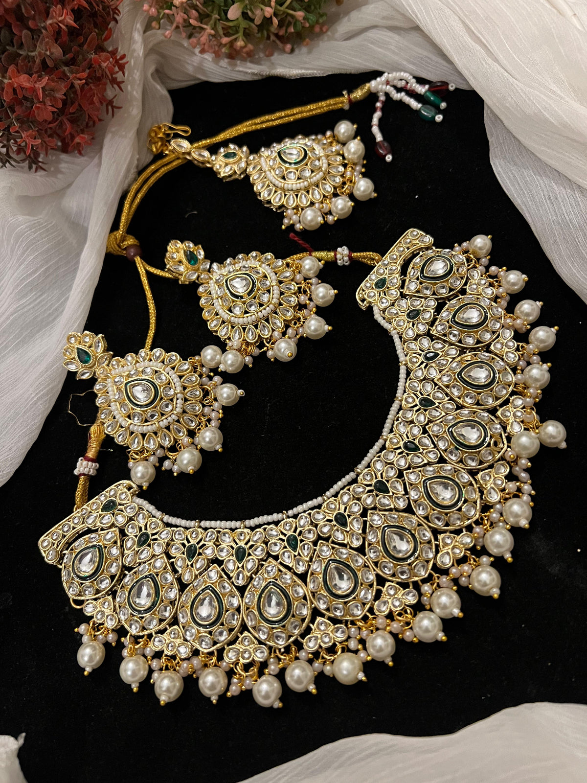 Sheesh kundan necklace sets