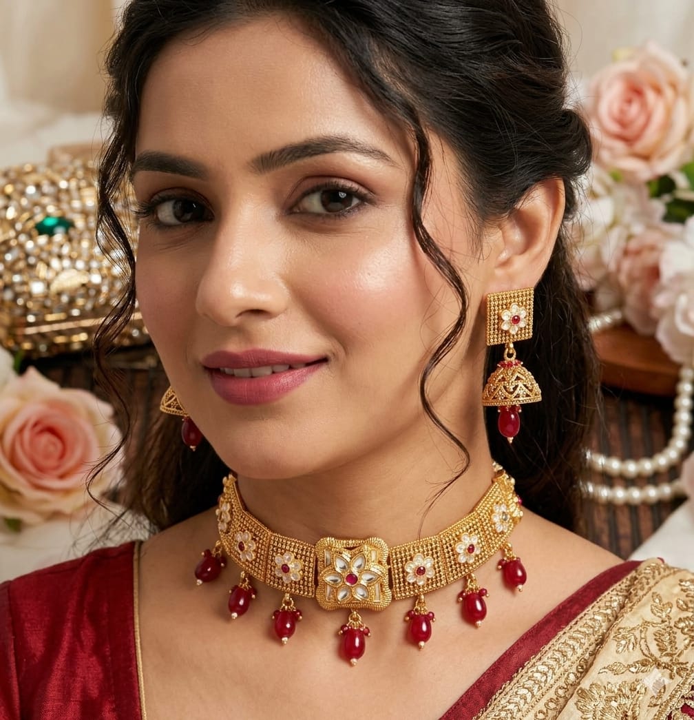 Beautiful🌸 South Indian Rajwari  💫 🌸Choker Set