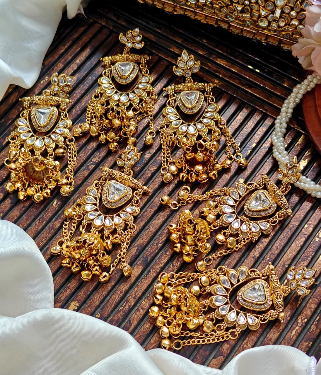 Beautiful Imported  Dabbi Kundan kashmiri Earing