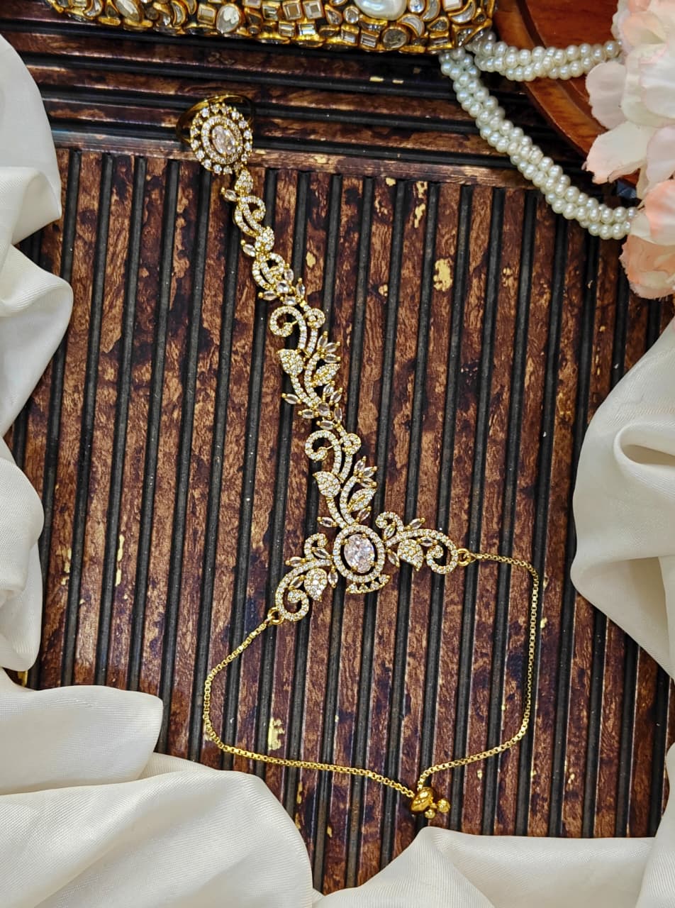 Beautiful Trendi Imported A.D zarcon Anja Bracelet Adjustable chain
