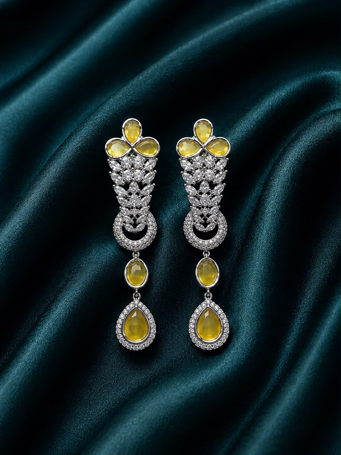 Zircon earrings