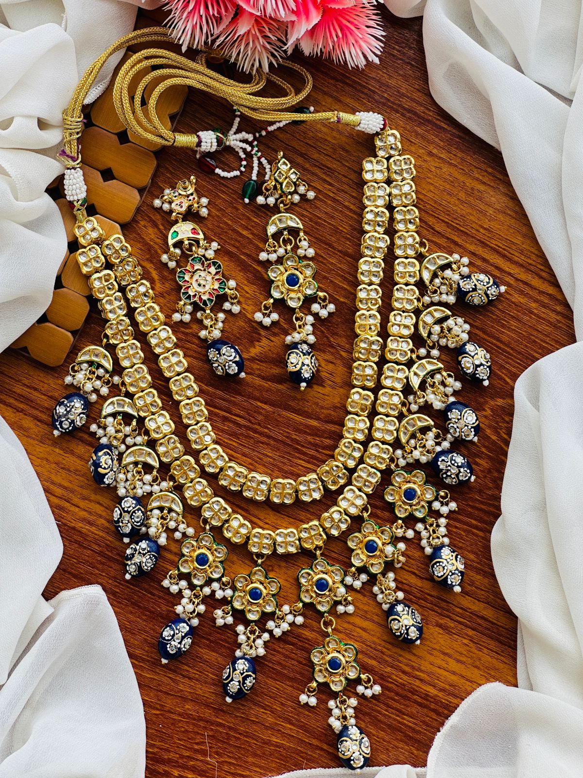 *Handmade Dabbi Kundan Back Meenakari sets*