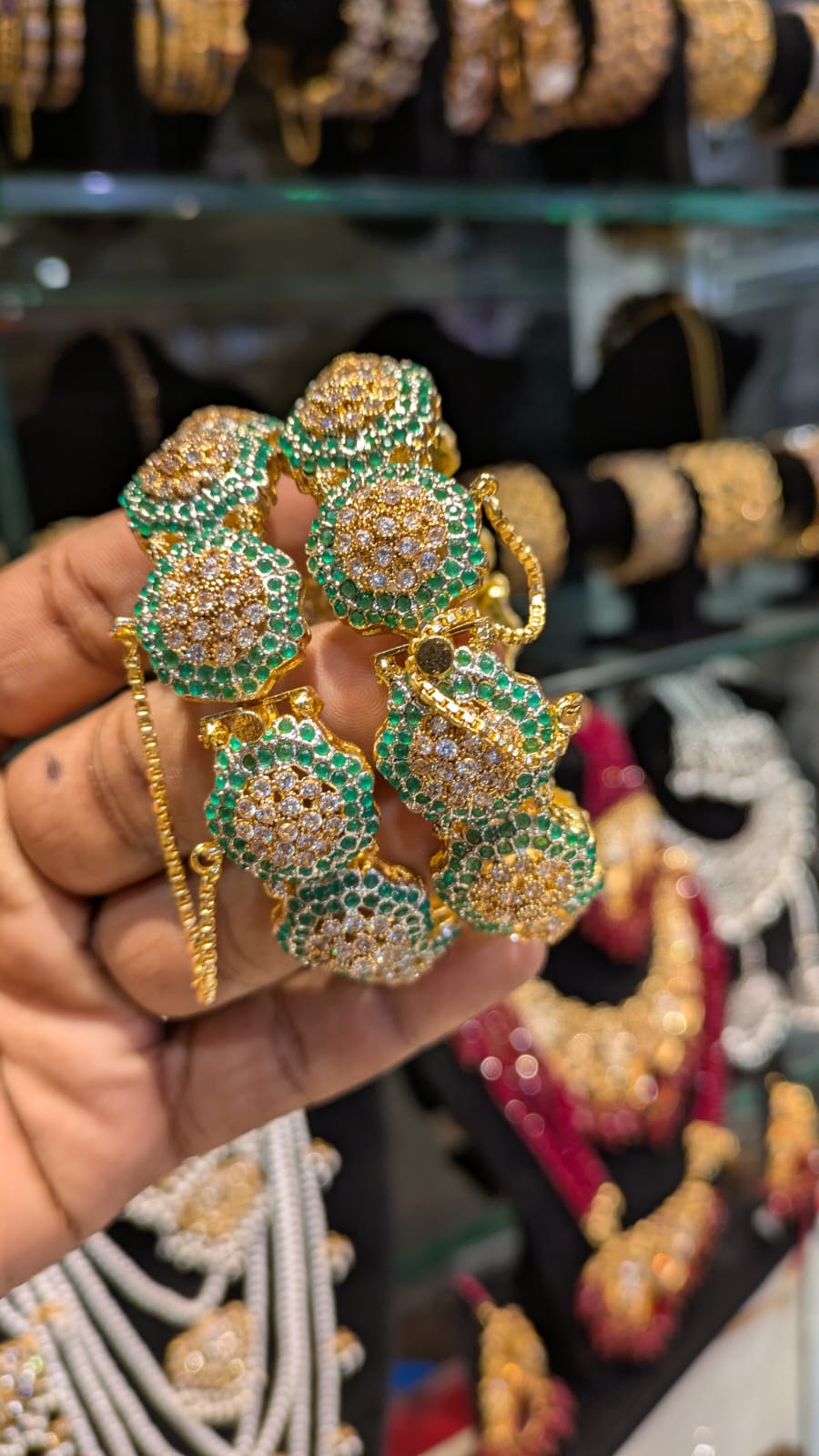 Most beautiful Zircon Bangles openable