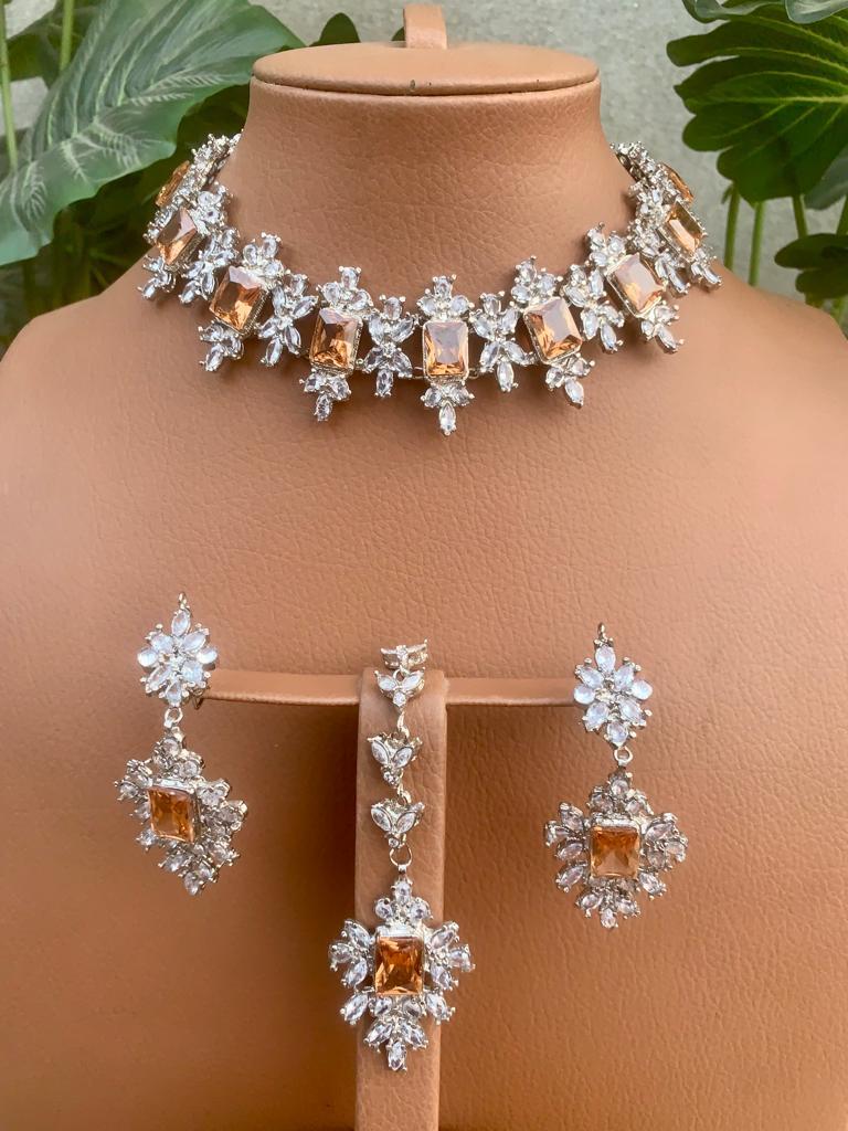 Silver necklace sets