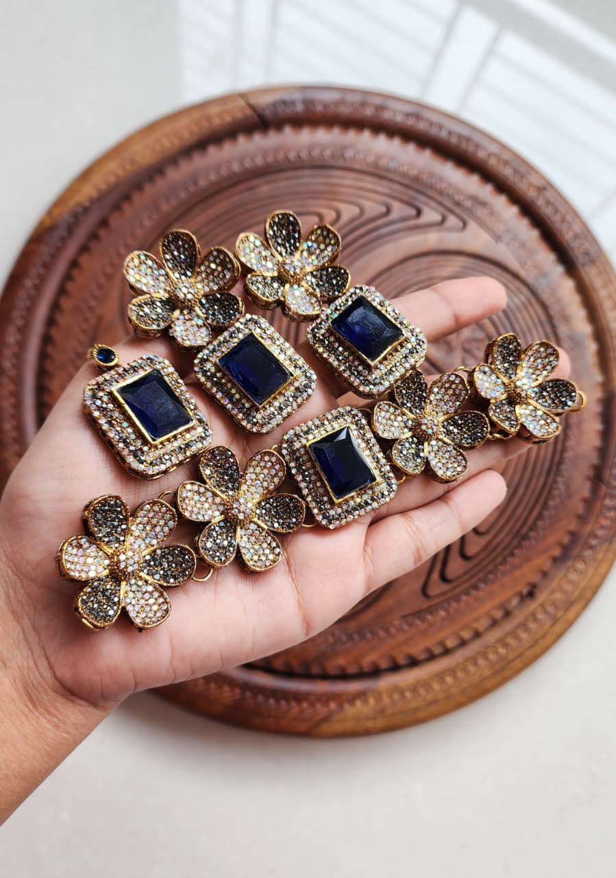 Designer collection Premium quality stone turkish chokkar set
