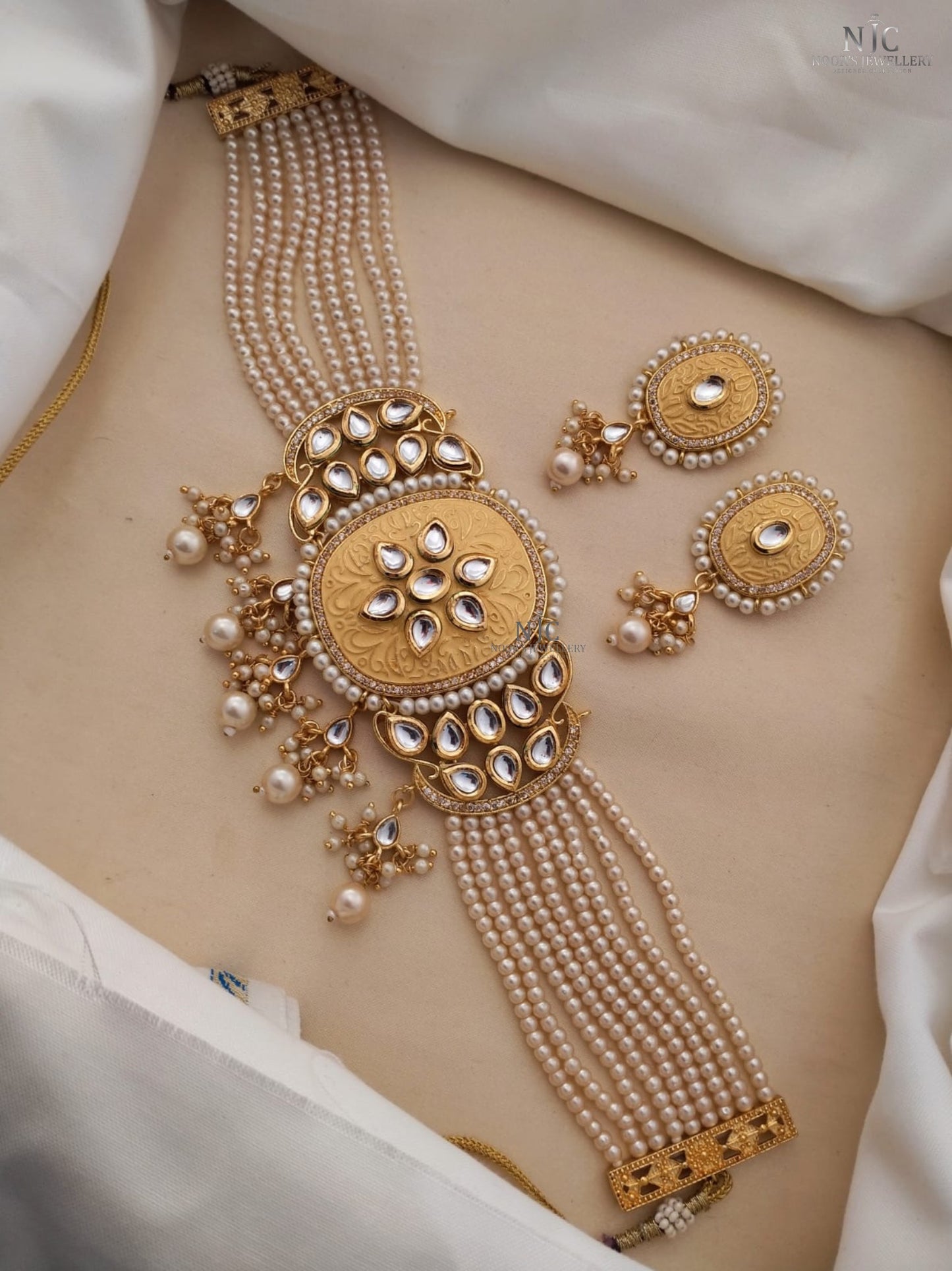 Kundan MeenaKari Choker Sets