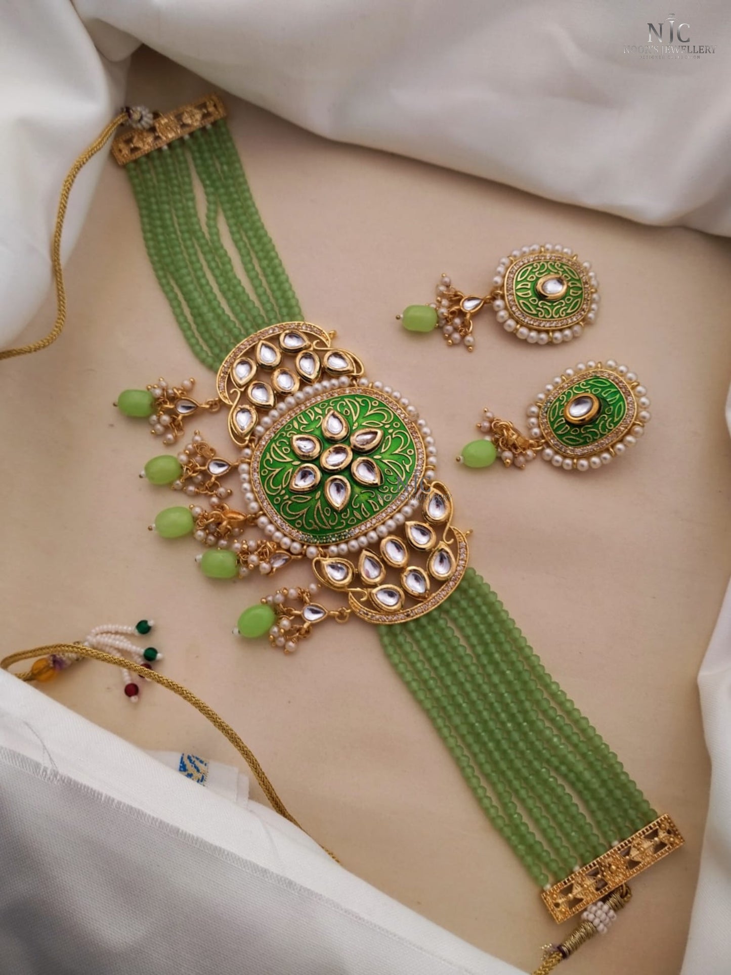 Kundan MeenaKari Choker Sets