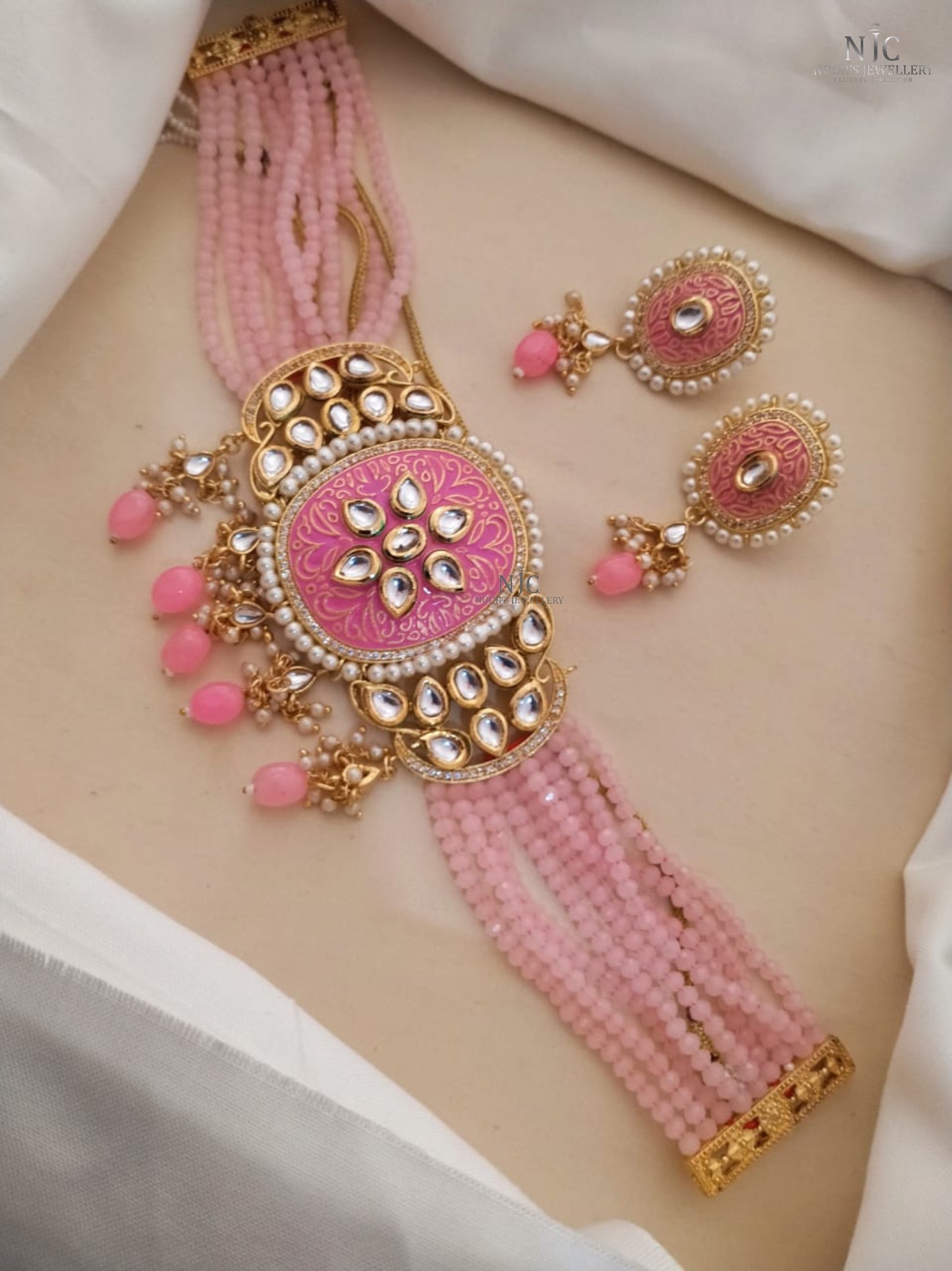 Kundan MeenaKari Choker Sets