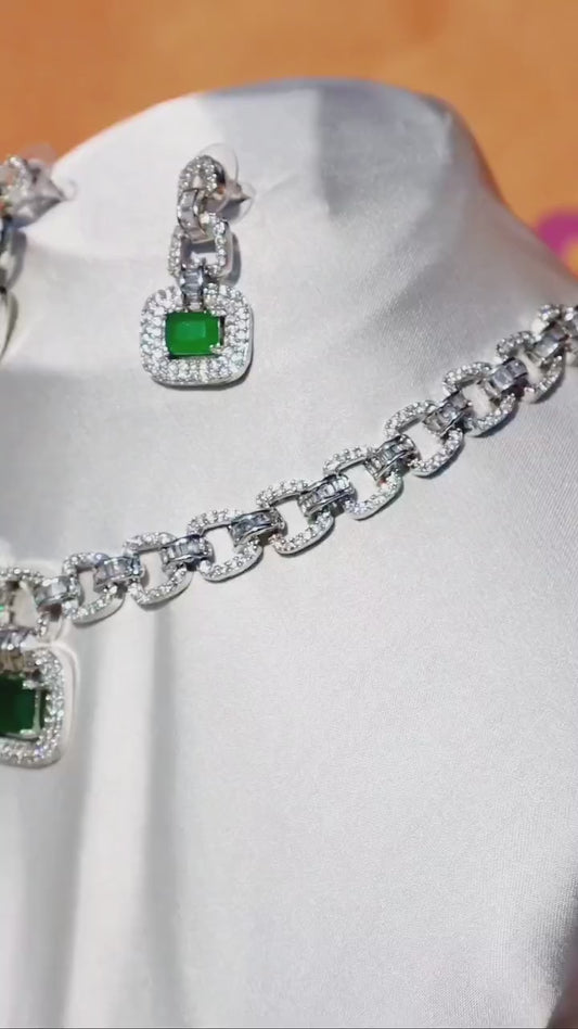 *American Zircon Diamond Necklace Sets*