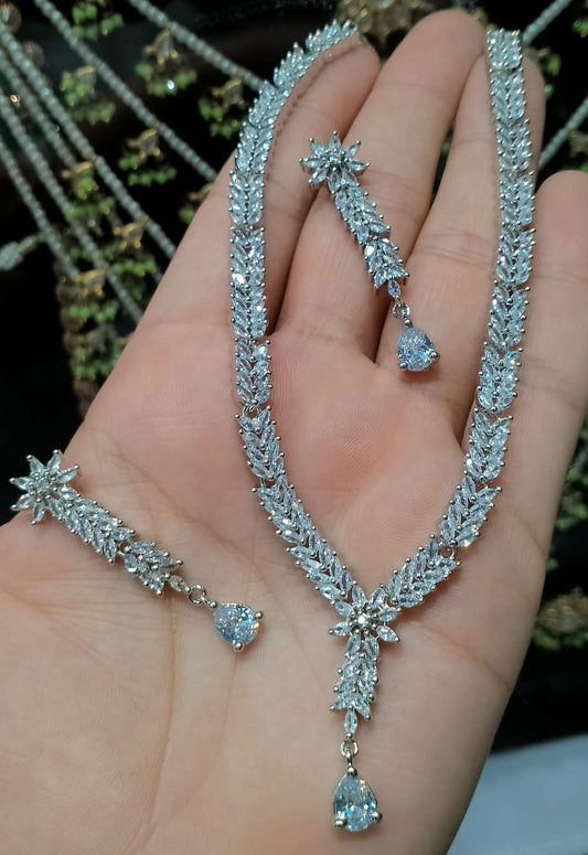 Necklace zircon sets NJC-040