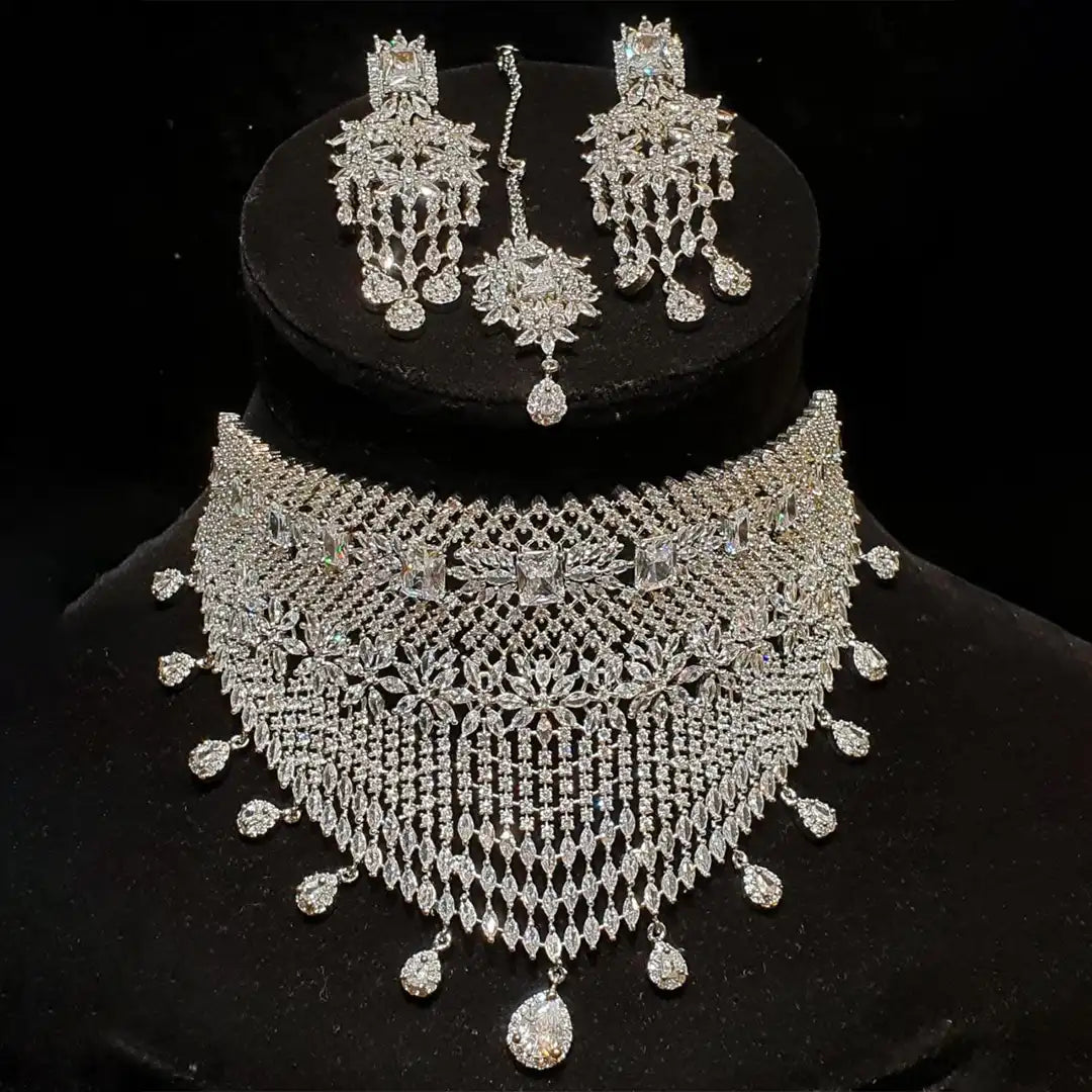 artificial jewellery in pakistan NJC-010 silver