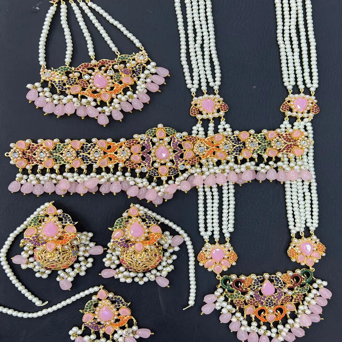 best jewellery designer in pakistan NJC-015 pink