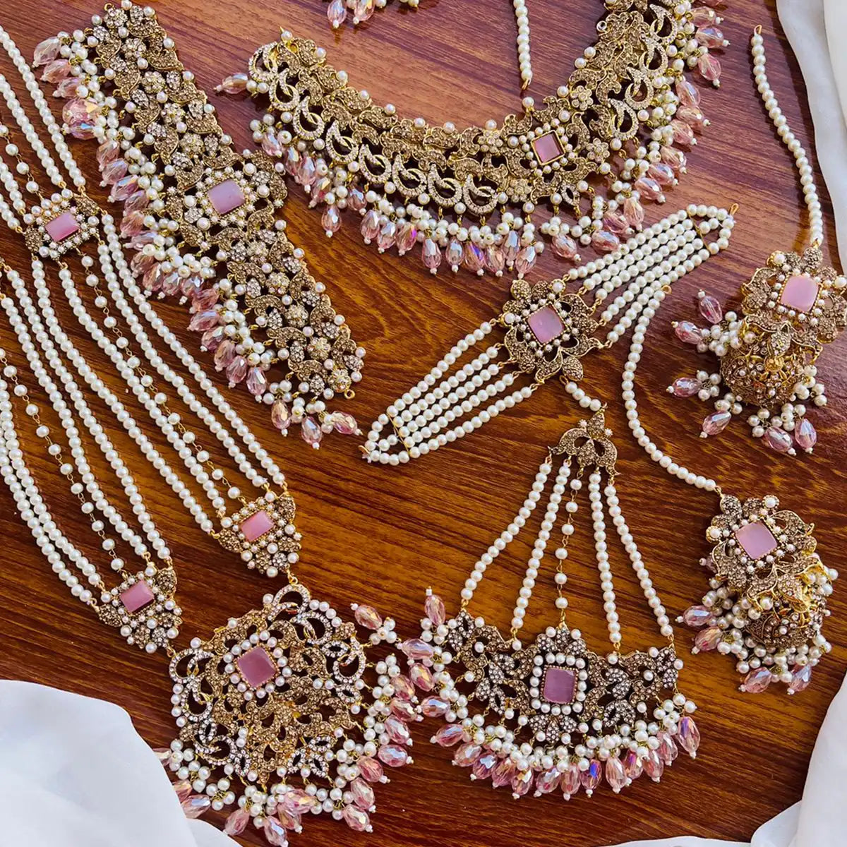 choker necklace price in pakistan njc-025 pink