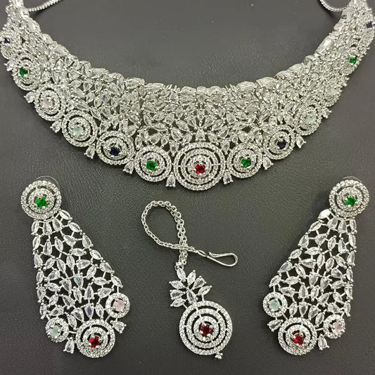 collar set jewellery price in pakistan njc-009