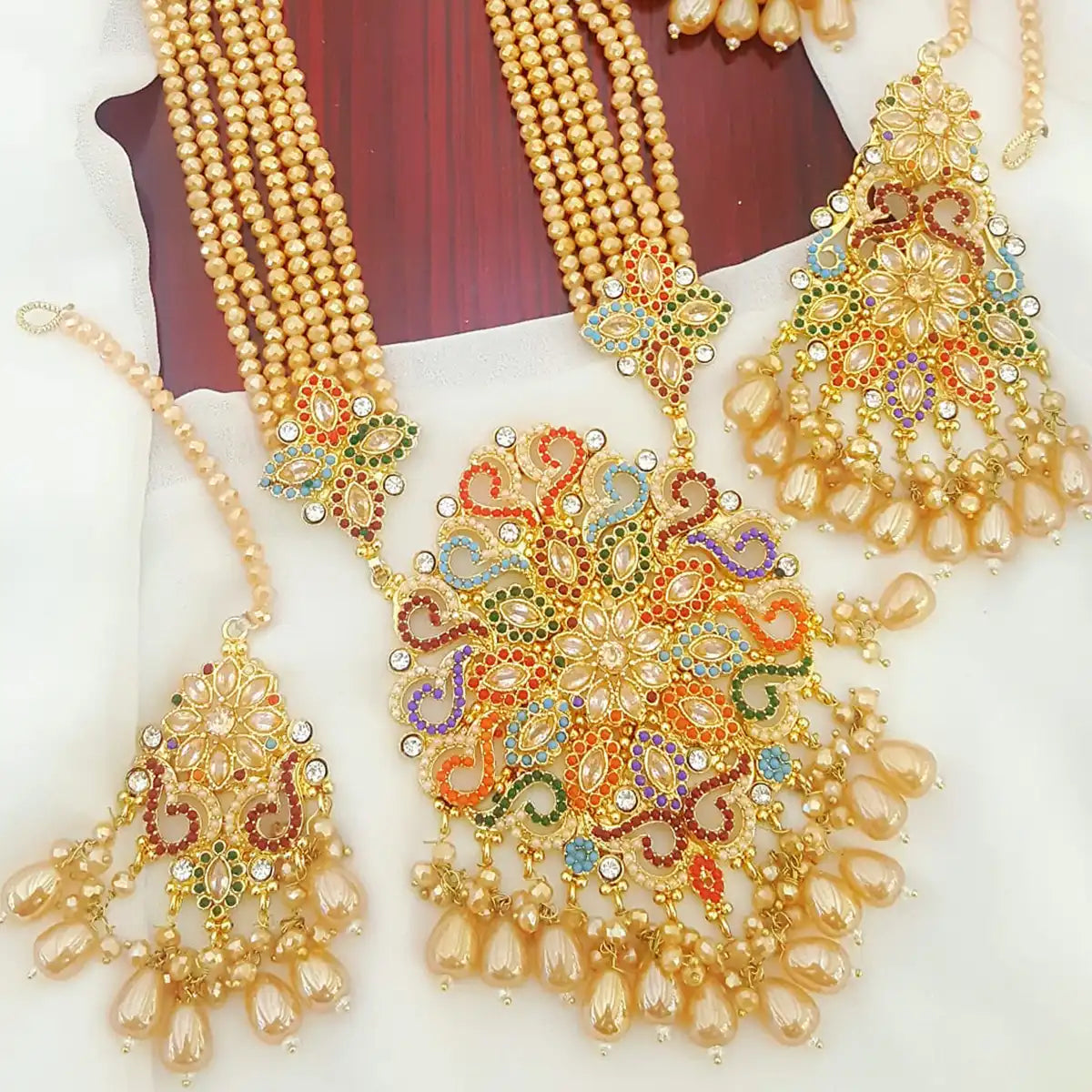 designer jewellery online pakistan njc-004 golden