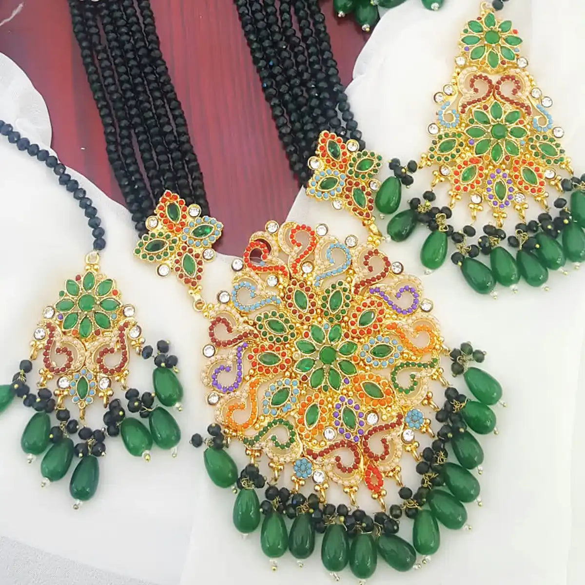 designer jewellery online pakistan njc-004 green