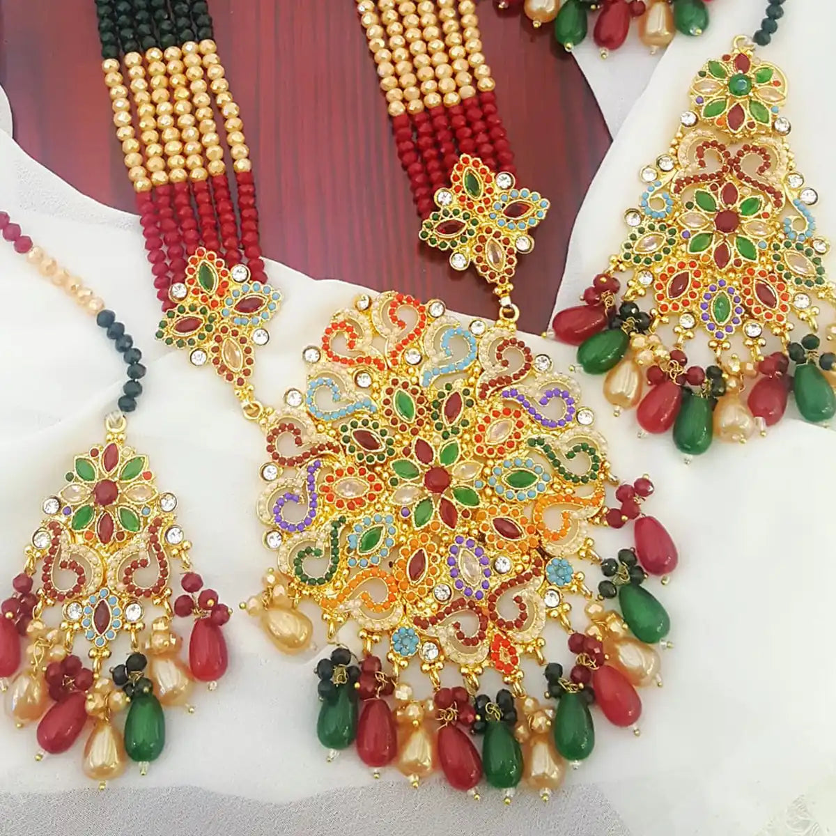 designer jewellery online pakistan njc-004 multi color