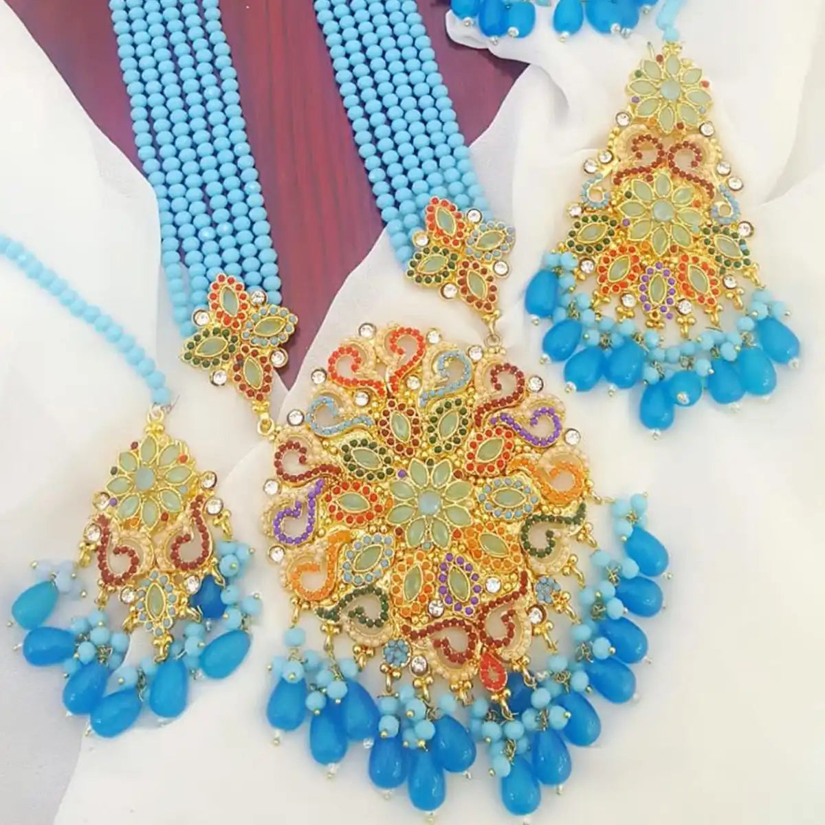 designer jewellery online pakistan njc-004 sky blue