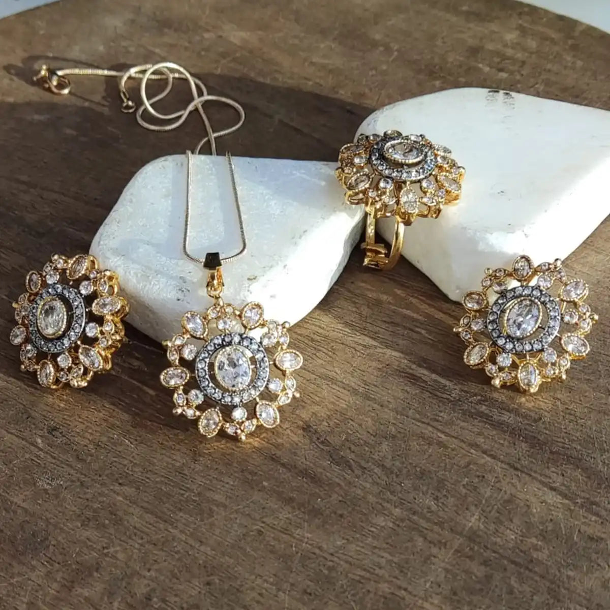earrings jewellery for wedding njc-006 silver