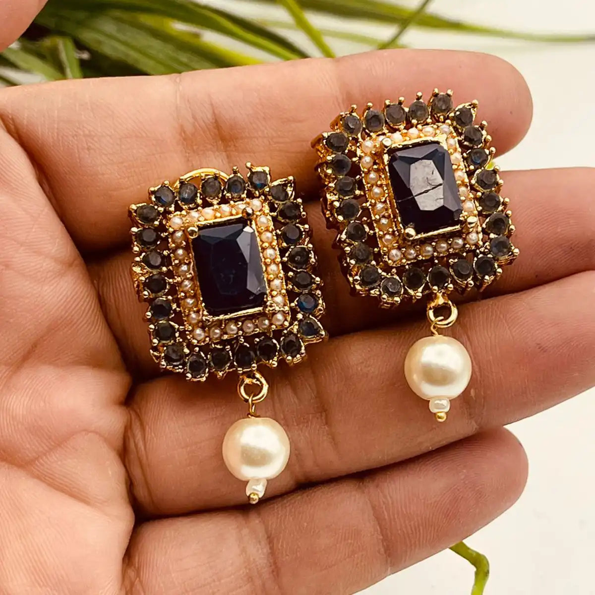 earrings online shopping in pakistan njc-009 black