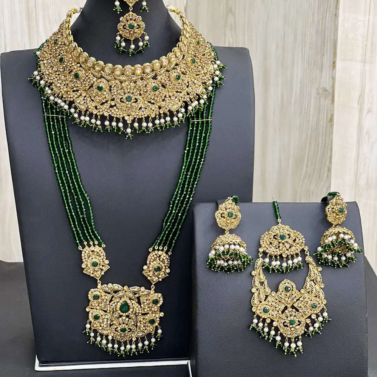 jewellery designer in pakistan NJC-006 geen