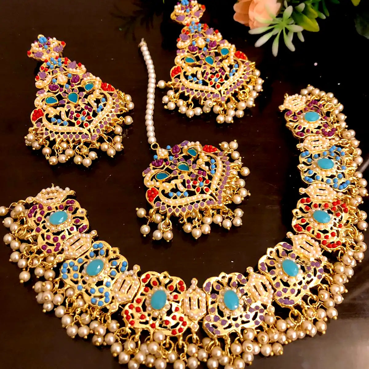 necklace price in pakistan njc-012 turquoise