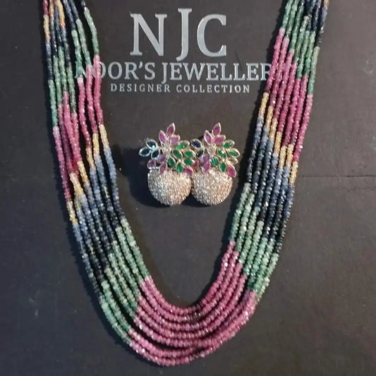 semi precious stone jewellery NJC-003
