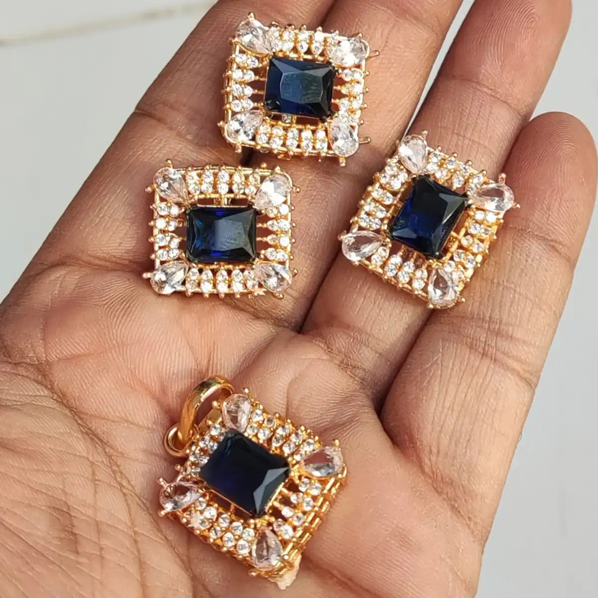 tops jewellery design in pakistan njc-002 blue